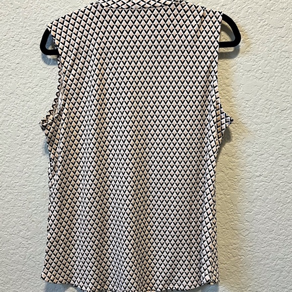 ADRIANNA PAPELL Women's Top Size Large V-Neck Blouse - Picture 2 of 4